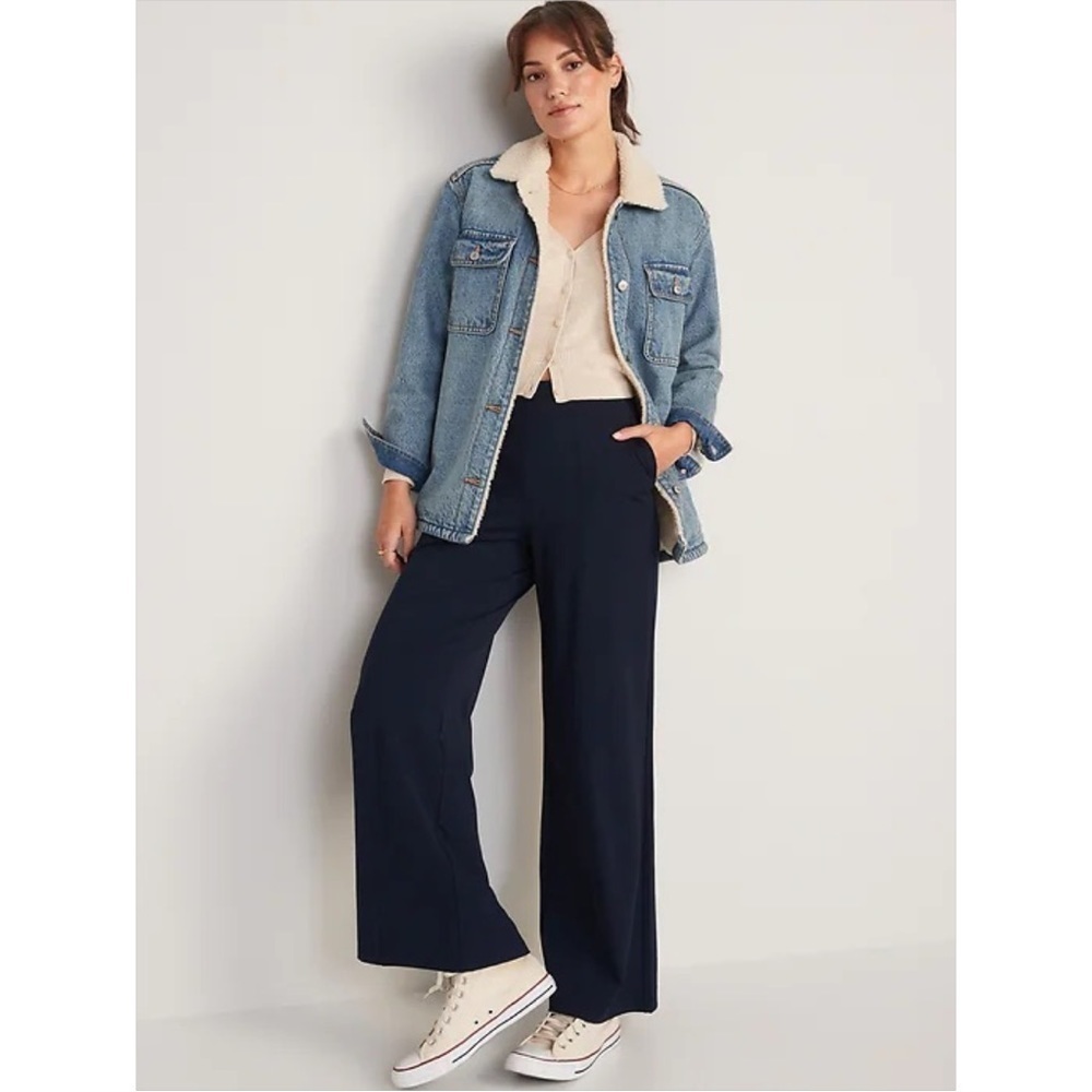 NWOT Old Navy High-Waisted PowerSoft Wide-Leg Pants